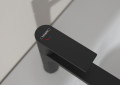 Mitigeur de lavabo 110 coolstart avec tirette et vidage noir mat