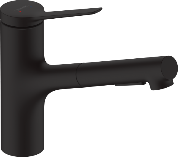 Mitigeur évier 150 d extr. 2jet noir mat
