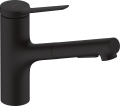 Mitigeur évier 150 d extr. 2jet noir mat