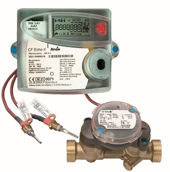 Compteur energie thermique cf-echo ii chaud/froid dn40-50x60-mbus répétition