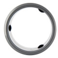 Manchon, d 32 mm, femelle-femelle, à coller, gris, en pvc