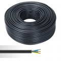 Câble électrique rigide U-1000 R2V 3G4mm² noir couronne de 50m 