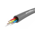 Gaine ICTA 3G1,5mm²  diamètre 16 Qofil Preflex R/B/VJ grise couronne de 100m