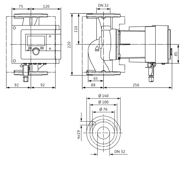 Circulateur intelligent wilo-stratos maxo 32/0,5-8 pn6/10 (2164578)