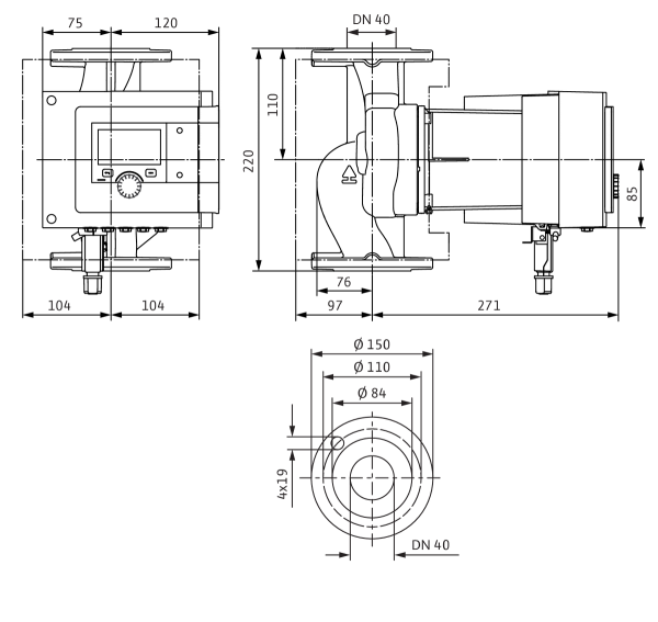 Circulateur intelligent wilo-stratos maxo 40/0,5-8 pn6/10 (2164583)