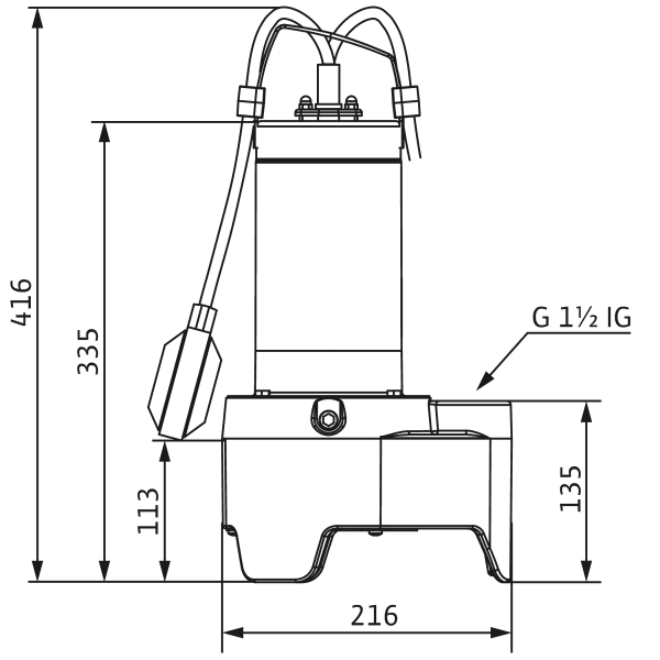 Pompe submersible wilo-rexa mini3-v04.09/m05-523/a-5m (3094002)