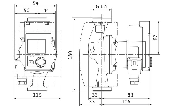 Circulateur ecs à haut rendement wilo-stratos-pico-z 25/0,5-6 (4255434)