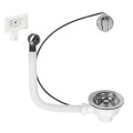 Bonde evier d90 1 bac commande a cable