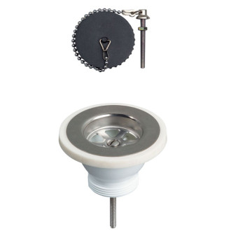 Bonde evier d60 grille inox