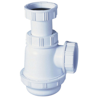 Siphon lavabo culot court reglable