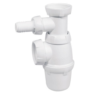 Siphon evier reglable avec prise machine a laver
