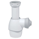 Tout en 1 siphon evier lavabo universel blanc gris
