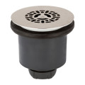 Tourbillon bonde de douche d90 grille plate inox verticale