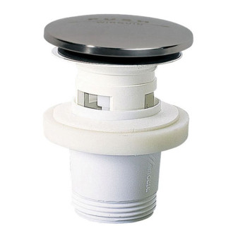 Bonde de lavabo quick clac plastique avec tp clapet inox