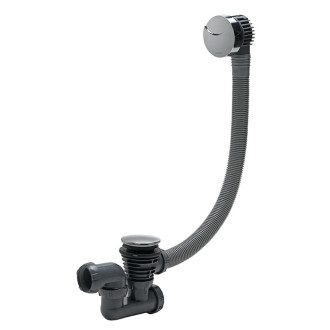 Vidage baignoire cable 700 siphon orientable gris abs