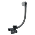 Vidage baignoire cable 700 siphon orientable gris abs