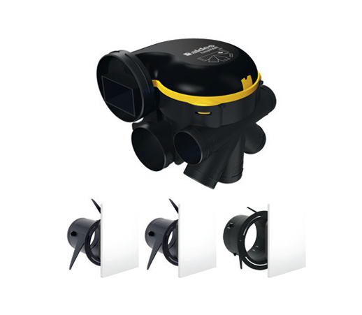 Kit vmc simple flux easyhome auto dhu + 3 grilles design colorline