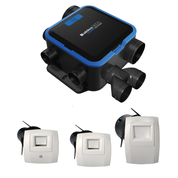 Kit vmc simple flux easyhome hygro compact premium moyenne pression mp bdh