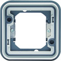 Cubyko support d'encastrement simple associable à griffes gris ip55