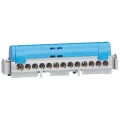 Bornier de répartition isolé IP2X neutre Legrand 1 connexion 6 à 25 mm² longueur 113mm bleu - Legrand - 004844