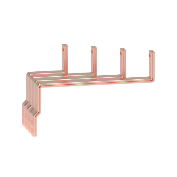 Kit alimentation châssis is barres alu 2500a entraxe 125mm arrière - xl³hp 6300 