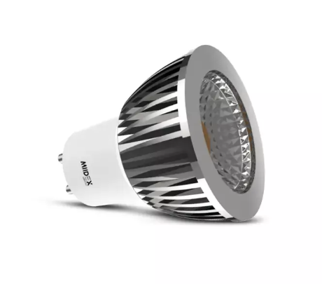 Ampoule LED GU10 Spot 6W 3000K Aluminium 75°