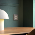 Odace - prise 2p+t affleurante + chargeur usb-c 18w power delivery - blanc craie