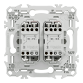 Odace - double va-et-vient ou poussoir - 10ax - blanc craie