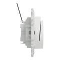 Odace - interrupteur à carte - led localisation incluse - 10ax - blanc craie
