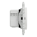 Odace - chargeur double usb type c+c - 21w power delivery - blanc craie 