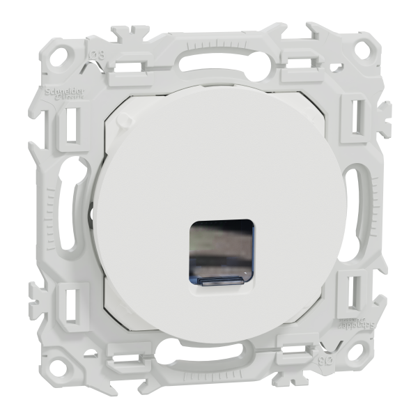 Odace - prise rj45 - cat6 utp grade 1 à 2 - blanc craie