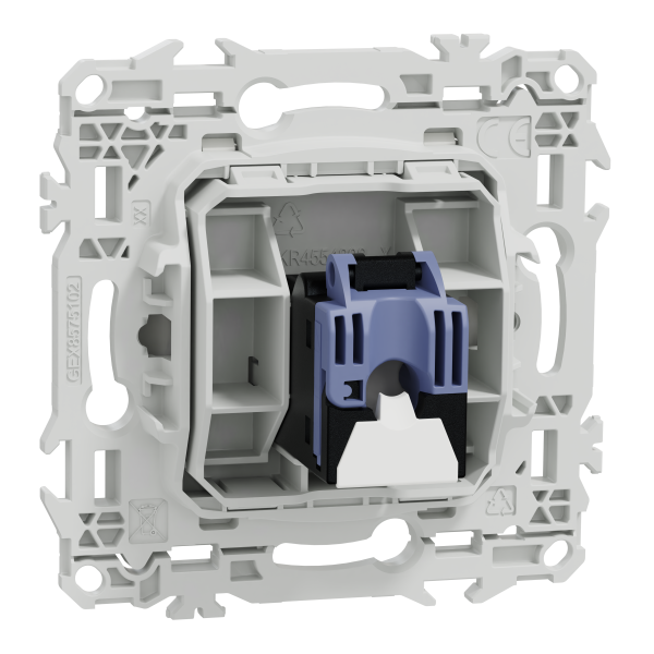 Odace - prise rj45 - cat6 utp grade 1 à 2 - blanc craie
