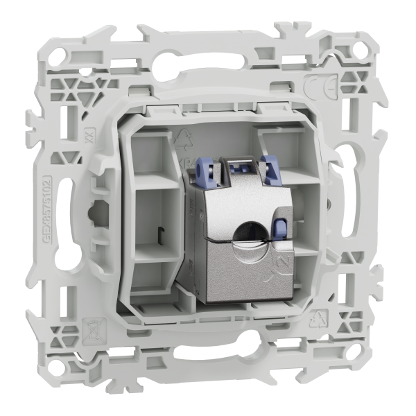 Odace - prise rj45 - cat6 stp grade 2tv min à grade 3tv - blanc craie