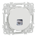 Odace - prise rj45 - cat6a stp grade 3tv - blanc craie