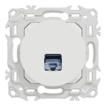 Odace - prise rj45 - cat6a stp grade 3tv - blanc craie