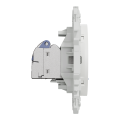 Odace - prise double rj45 - cat6 stp grade 2tv min à grade 3tv - blanc craie
