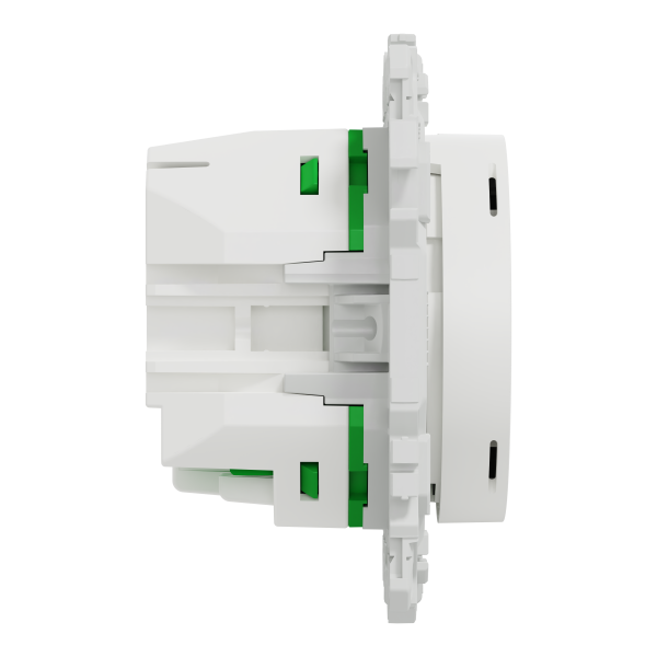 Wiser odace - thermostat connecté filaire 2a zigbee - blanc craie