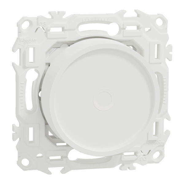 Wiser odace - variateur rotatif connecté 2 ou 3 fils zigbee - blanc craie