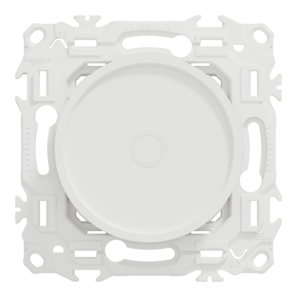 Wiser odace - variateur rotatif connecté 2 ou 3 fils zigbee - blanc craie