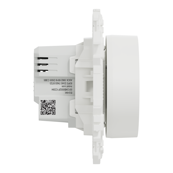 Wiser odace - variateur rotatif connecté 2 ou 3 fils zigbee - blanc craie