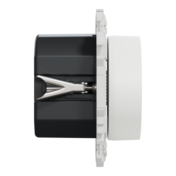 Odace - variateur de lumière universel 2 ou 3 fils - rotatif - blanc craie