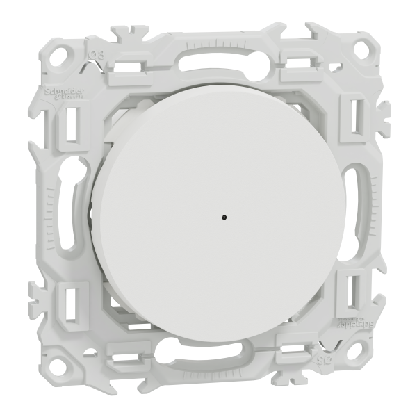 Wiser odace - variateur poussoir connecté 2 ou 3 fils zigbee - blanc craie