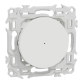 Wiser odace - variateur poussoir connecté 2 ou 3 fils zigbee - blanc craie