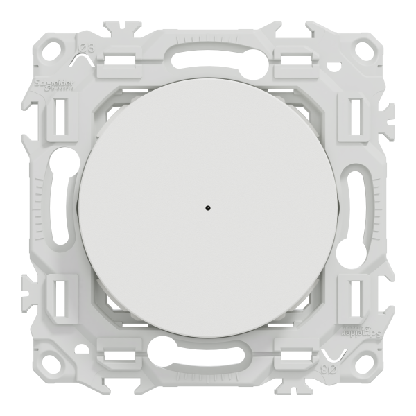 Wiser odace - variateur poussoir connecté 2 ou 3 fils zigbee - blanc craie
