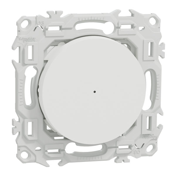 Wiser odace - bouton poussoir connecté 3 fils 10a zigbee - blanc craie
