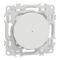 Wiser odace - bouton poussoir connecté 3 fils 10a zigbee - blanc craie