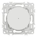 Wiser odace - bouton poussoir connecté 3 fils 10a zigbee - blanc craie