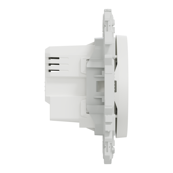 Wiser odace - bouton poussoir connecté 3 fils 10a zigbee - blanc craie