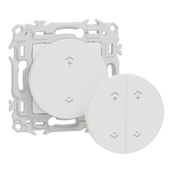 Wiser odace - interrupteur centralisé sans fils 2 ou 4 boutons - blanc craie
