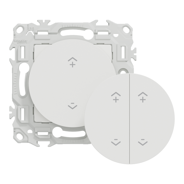 Wiser odace - interrupteur centralisé sans fils 2 ou 4 boutons - blanc craie